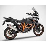 ZKTM225SSR ステンレススチール レーシング スリップオン + カーボンエンドキャップ KTM 1050/1190/1290 ADVENTURE (2013-2016) ZARD (ザード)