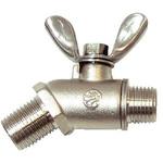 1253800 13長尺ボールコック男ネジ(リング付G1/4) 永田製作所