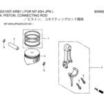 ピストン，コネクティングロッド コネクティングロッドASSY ホンダ