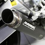ARSV4-002 スリップオンマフラー ステンレス ブラック GP1 for for RSV4(09-)，Tuono V4 R(09-) BODIS (ボディス)