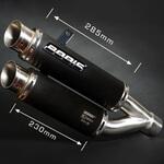 HCB1000R-007 スリップオンマフラー ステンレス ブラック GPX2 CB1000R(08-) BODIS (ボディス)