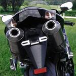 KZX10R-024 スリップオンマフラー セット Y-パイプ付 ーチタンー オーバル Q2 EURO公道走行認可 for NINJA ZX-10R(06-07) BODIS (ボディス)