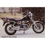 H/CP20/BC デュアルマフラー Legend クロム Honda VT 500 CUSTOM Marving Exhaust (マービングエキゾースト)
