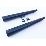S/2038/NC デュアルマフラー Marvi ブラック Suzuki GSX 400 F Marving Exhaust (マービングエキゾースト)