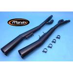 S/2042/NC デュアルマフラー Master ブラック Suzuki GSX 750 ES/EF (85-) Marving Exhaust (マービングエキゾースト)