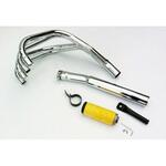 H/02/BC フルシステム 4/1 レーシング クロム Honda CB 650 Marving Exhaust (マービングエキゾースト)