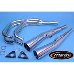 H/5001/BC フルシステム 4/2 Master クロム Honda CB 750 KZ Marving Exhaust (マービングエキゾースト)