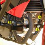 501936 00 01 プロテクションバー フロント ブラック Honda CBR 125 R - 2010まで HEPCO&BECKER (ヘプコ&ベッカー)