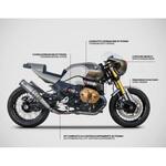 ZBMW528-2 ホワイトウインドスクリーン BMW R NINE-T 1200 (2015-2019) ZARD (ザード)