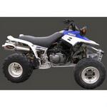 EU/AL/Y49 マフラー Single Big Oval Quad Atv Line アルミ (クワッド・4輪バイク)YFM 350 WARRIOR 2003/2005 YAMAHA Qua Marving Exhaust (マービングエキゾースト)