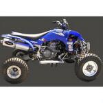 EU/AL/Y71 マフラー Single Big Oval Quad Atv Line アルミ (クワッド・4輪バイク)YFM 450 2003 YAMAHA Quad - EU/AL/Y7 Marving Exhaust (マービングエキゾースト)