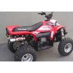 EU/SE/P410 マフラー Single Round Φ 100 Quad Atv Line アルミ (クワッド・4輪バイク)TRAIL BLAZER 330 2008 > POLARIS Q Marving Exhaust (マービングエキゾースト)