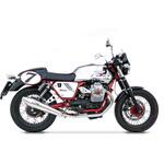 ZG075SKR-CR-12 ミラーポリッシュド ステンレススチール レーシング ヘッダキット + ステンレススチール レーシング スリップオン MOTO GUZZI V7 Cafe RACER/CAFE CLASSIC (2012-2013) ZARD (ザード)