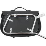 620503 00 01 レザーシングルバッグ Ivory (アイボリー) ブラック 左 for サドルバッグ carrier HEPCO&BECKER (ヘプコ&ベッカー)