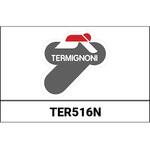 TER516N ロゴプレート 6X6 ブラック Termignoni (テルミニョーニ)