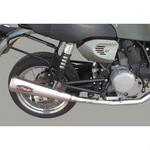 RS/D3 左右アウトゴーイング デュアルマフラー コニカルエンド &Oslash； 110 Racing Steel ステンレススチール Ducat Marving Exhaust (マービングエキゾースト)