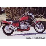 H/CP19/BC 四本出しマフラー Legend クロム Honda VF 750 CUSTOM LENTICULAR Marving Exhaust (マービングエキゾースト)