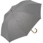 晴雨兼用50cmショート手開寒竹手元グレー スギハラ