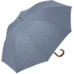晴雨兼用50cmショート手開寒竹手元ネイビー スギハラ