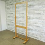 sana@さん専用　木製パーテーション窓付グリー150cmスタンド付 木製 スタンド Sサイズ 十字タイプ 横幅 150mm 飛沫防止 アクリル