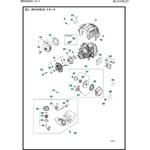 ゼノア エンジン刈払機 BC2225S/ST 部品 Covers and fuel tank ゼノア