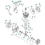 ゼノア エンジン刈払機 BCZ275-DC 部品 ショートブロック ゼノア