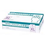 53517 サラヤ プラスチック手袋E(粉なし)100枚入/箱/XL SARAYA(サラヤ)
