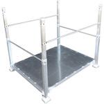 エコテナーポストパレット(こぼれ止めバー付き) 新川製作所