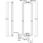 ステンレスパイプ取手 SU-600 末広金具(SUEHIRO)