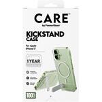 CR33770 iPhone 17 CARE by PanzerGlass Feature Case Transparent w. Color Kickstand & MagSafe CARE