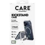 CR77825 iPhone 17 Pro CARE by PanzerGlass Feature Case Transparent w. Color Kickstand & MagSafe CARE