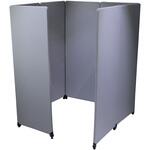 吸音集中ブース Zipパーティション 7連結セット YS-Q7LG 幅610×奥行26×高さ1600mm(パネル1枚あたり) 林製作所