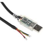 USB-RS232-WE-1800-BT_0.0 FTDI Chip コンバータケーブル コネクタA:USB A /B:ケーブル端 USB-RS232-WE-1800-BT_0.0 FTDI Chip