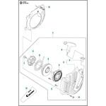 ゼノア エンジンチェーンソー GZ381 部品 スターター ゼノア