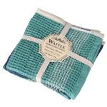 RNZ-0471GG/BL S/3 WAFFLE INDIE HAND TOWEL GG&BL(ワッフルインディーハンドタオル) 和気産業