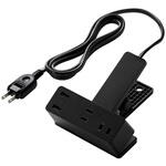 電源タップ 延長コード USB付き (コンセント×3 USB A×2) クリップ式 雷ガード ほこり防止シャッター エレコム