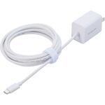 EC-AC7020WH Type-C充電器 PD 20W ケーブル一体型 2.5m 【iPhone iPad Android スマホ タブレット 各種対応】 エレコム