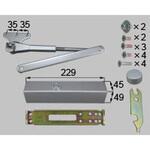 D1X16 ランマ無半外付枠用ドアクローザ室内側仕様 トステム(LIXIL)
