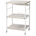 キッチンラック コンセント&キャスター付き YAMAZEN(山善)