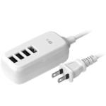USBポート付AC充電器タップ ACUSB-4A-4.8A リバーシブル 自動識別 カシムラ