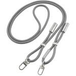 SMT-LSCL15N-H USB-C to USB-C チャージングストラップ 60W 1.5m グレー オーム電機