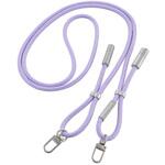 SMT-LSCL15N-V USB-C/Lightning チャージングストラップ 27W 1.5m パープル オーム電機