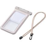 防水スマホケース 防水ポーチ IPX8 水没防止設計 顔認証対応 (防水ケース×1 ショルダーストラップ×1) エレコム