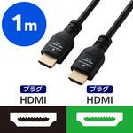 HDMIケーブル プレミアムハイスピード 4K 60Hz HEC ARC (タイプA・19ピン - タイプA・19ピン) エレコム