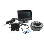 AHD・IPS7インチオンダッシュバイザー付モニター&AHD赤外線バックカメラセット24V車用 BRIDGE