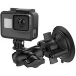 RAM-B-166-A-GOP1U GoProマウント&サクションベースセット(ショートアーム) 吸盤径69.8mm 1インチボール ラムマウント