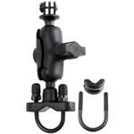 RAM-B-149Z-A-GOP1U GoProマウント&U字クランプベースセット(ショートアーム) Φ12.7-31.75mm 1インチボール ラムマウント