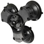RAP-B-365-224-1U トリプルサクションベース 1インチボール ラムマウント
