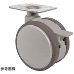 F075S 双輪キャスター Φ75 自在ストッパー付 プレート式 F075シリーズ 東海キャスター