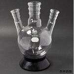 三頭フラスコ 側管角度 15° 白 日本理化学器械(NRK)